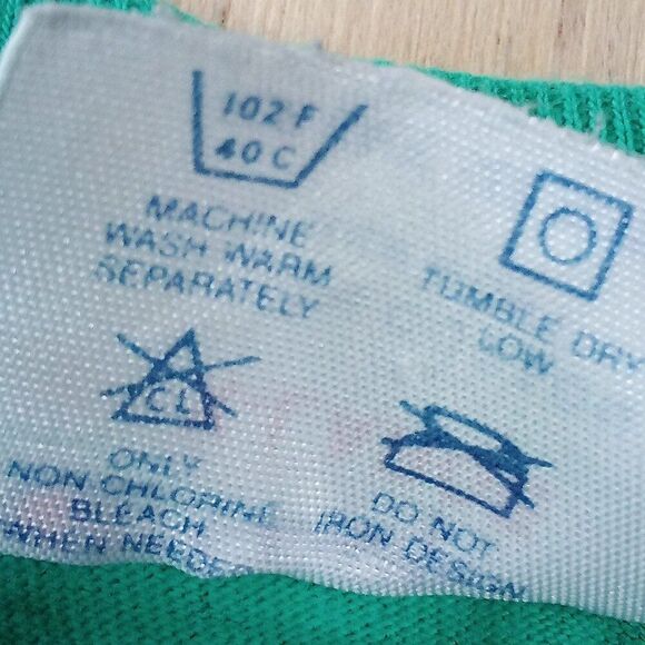 Vintage Champion Blank T-Shirt Green - Picture 3 of 4